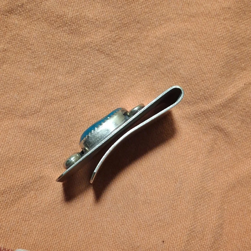 Money clip navajo silver